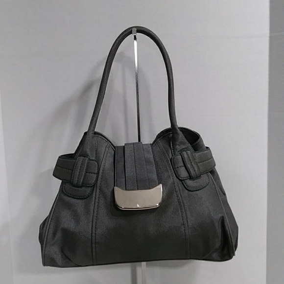 Worthington Handbags - Worthington Faux Leather Gray Shoulder Bag